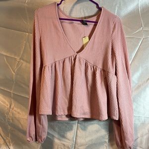 Brand new with tags Francesca’s babydoll blouse